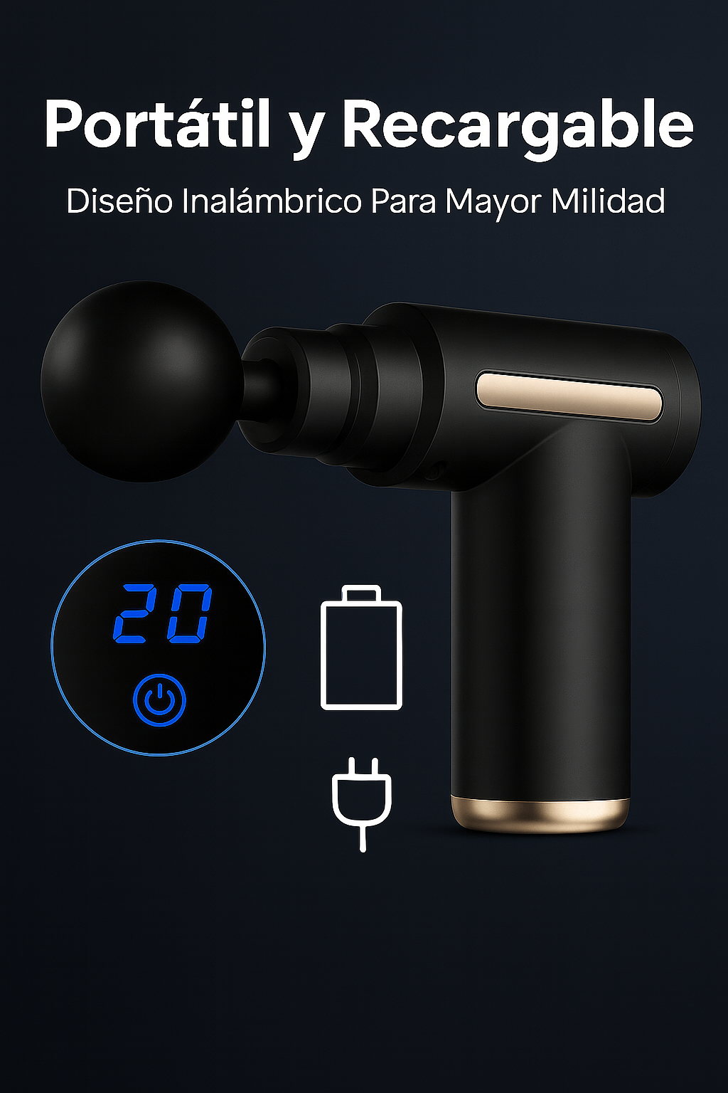 Pistola de Masaje Muscular Profundo